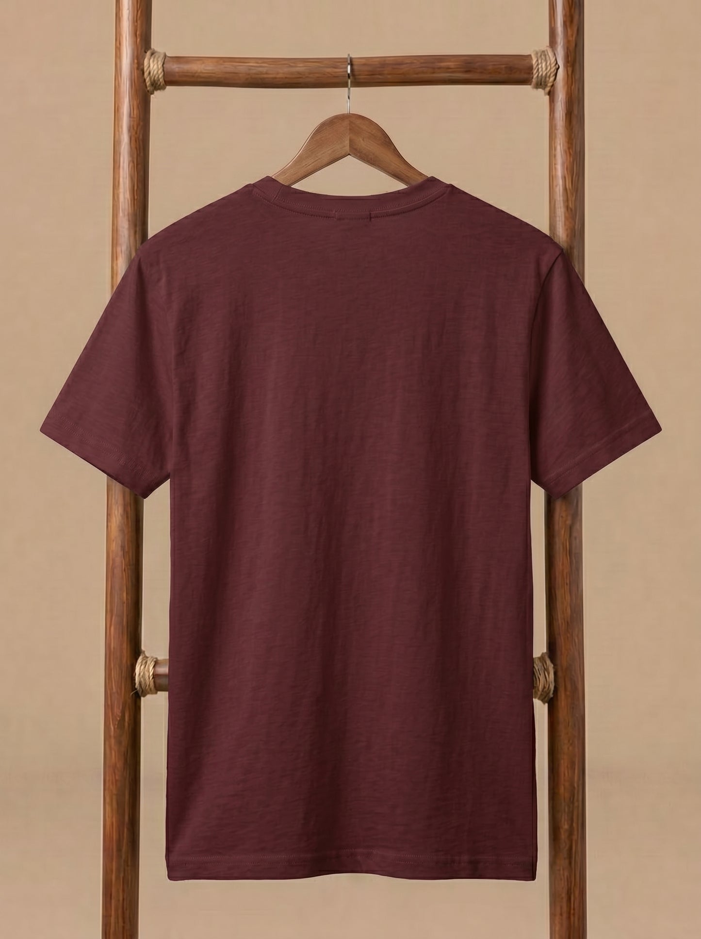 Classic Maroon Plain T-Shirt | Modern Casual Fit
