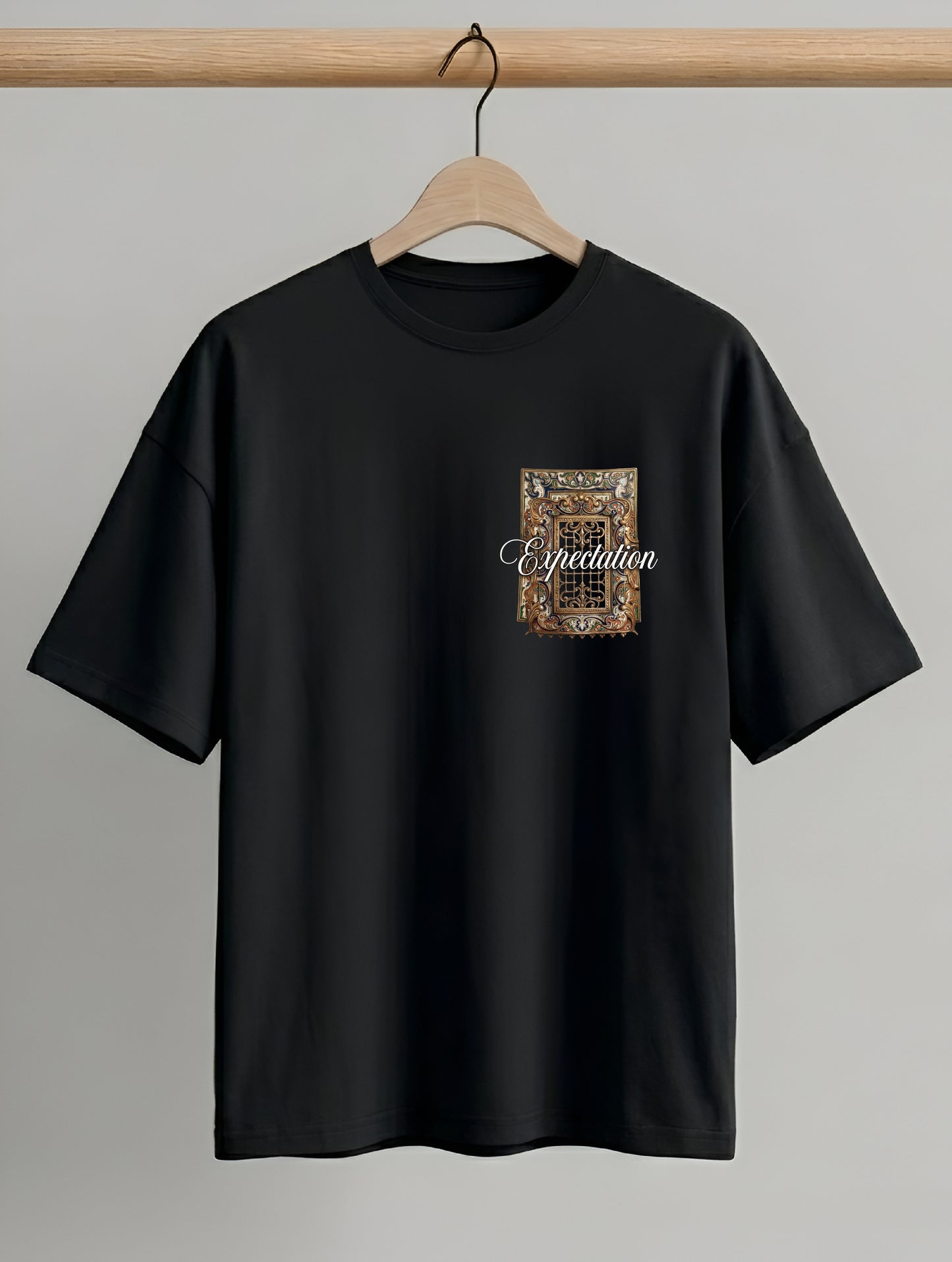 Evenway Expectation Art Graphic Oversized Streetwear Tee