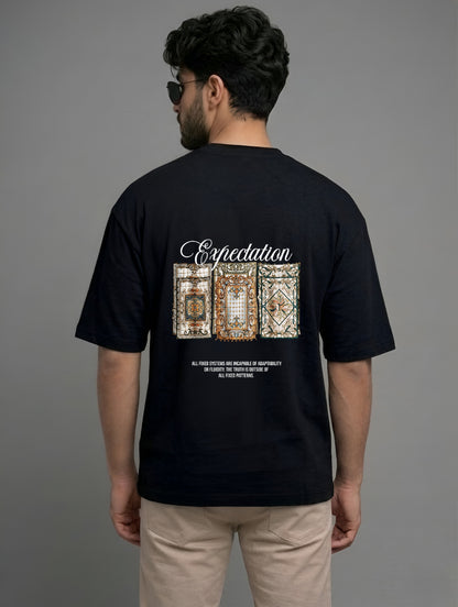 Evenway Expectation Art Graphic Oversized Streetwear Tee