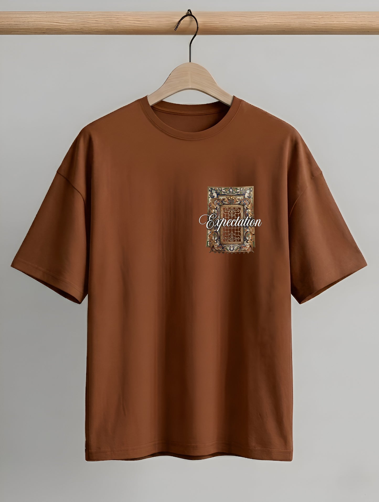 Evenway Expectation Art Graphic Oversized Streetwear Tee