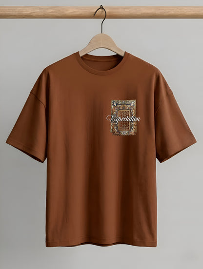 Evenway Expectation Art Graphic Oversized Streetwear Tee