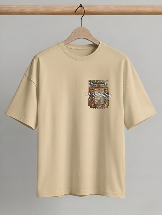 Evenway Expectation Ornate Art Graphic Oversized Black T-Shirt – Premium Streetwear Aesthetic Tee