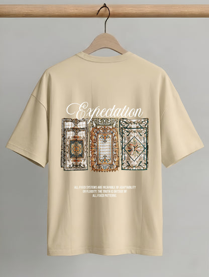 Evenway Expectation Art Graphic Oversized Streetwear Tee