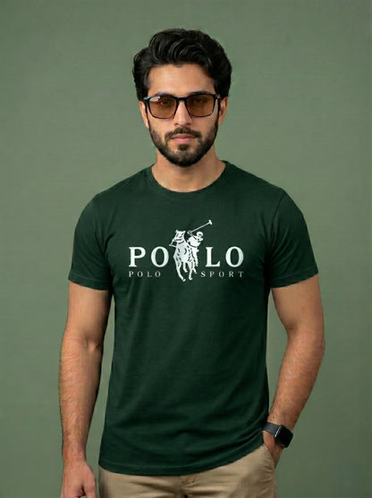 Men's Premium Polo Sport Graphic T-Shirt | Stylish Casual Wear