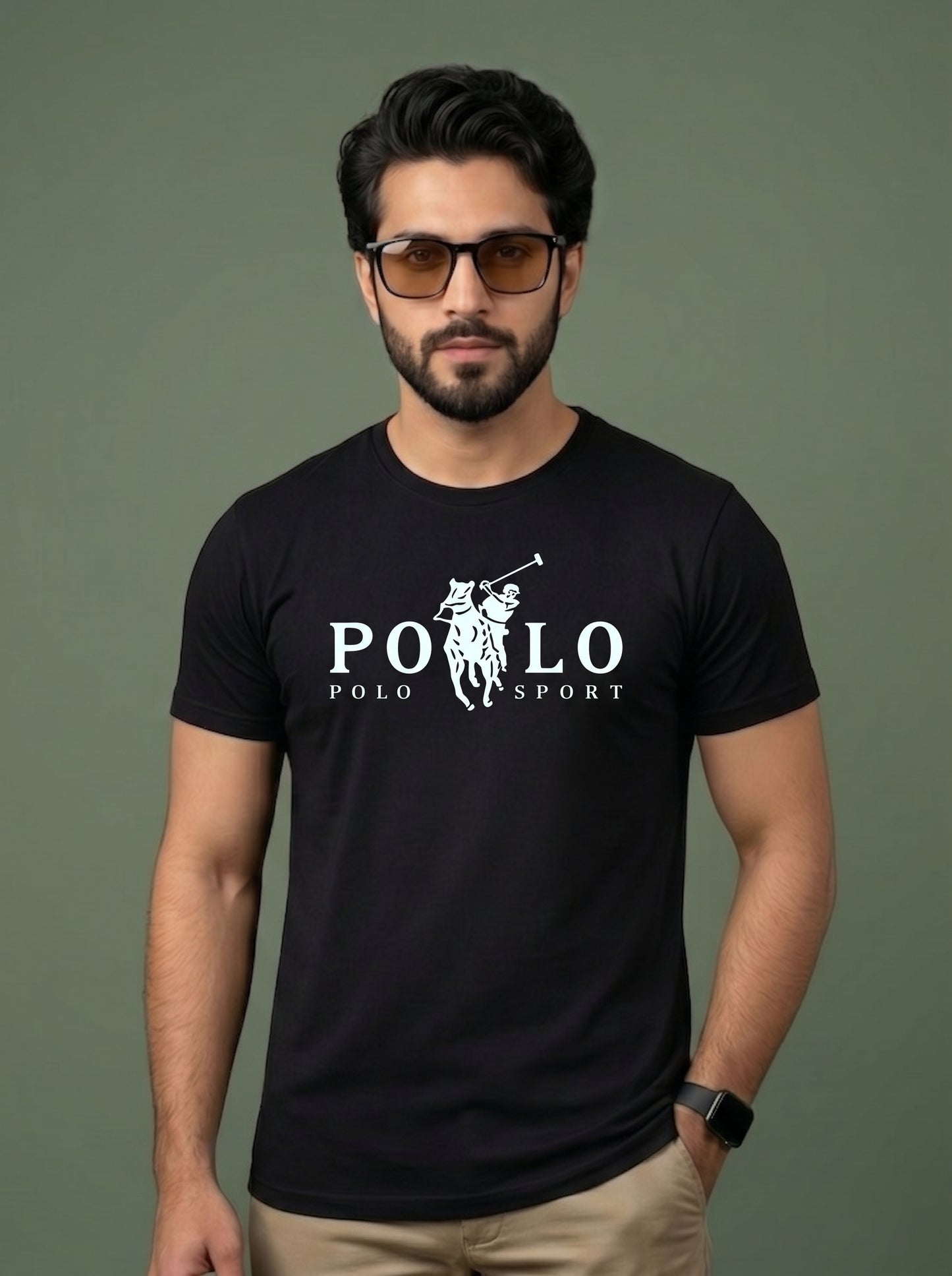 Men's Premium Polo Sport Graphic T-Shirt | Stylish Casual Wear