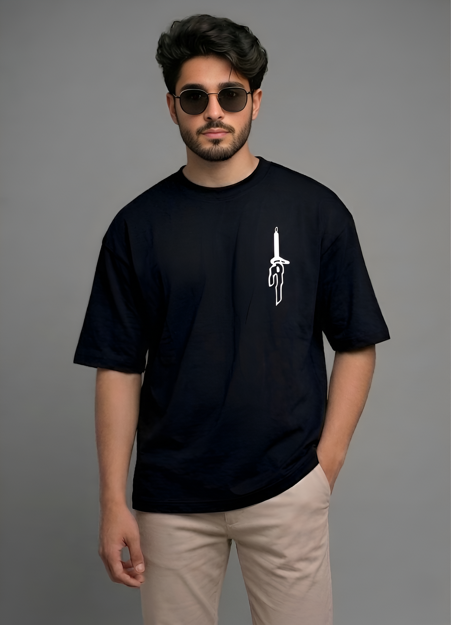 Evenway "Left It All Behind" Graphic Oversized T-Shirt – Premium Black Anime Streetwear