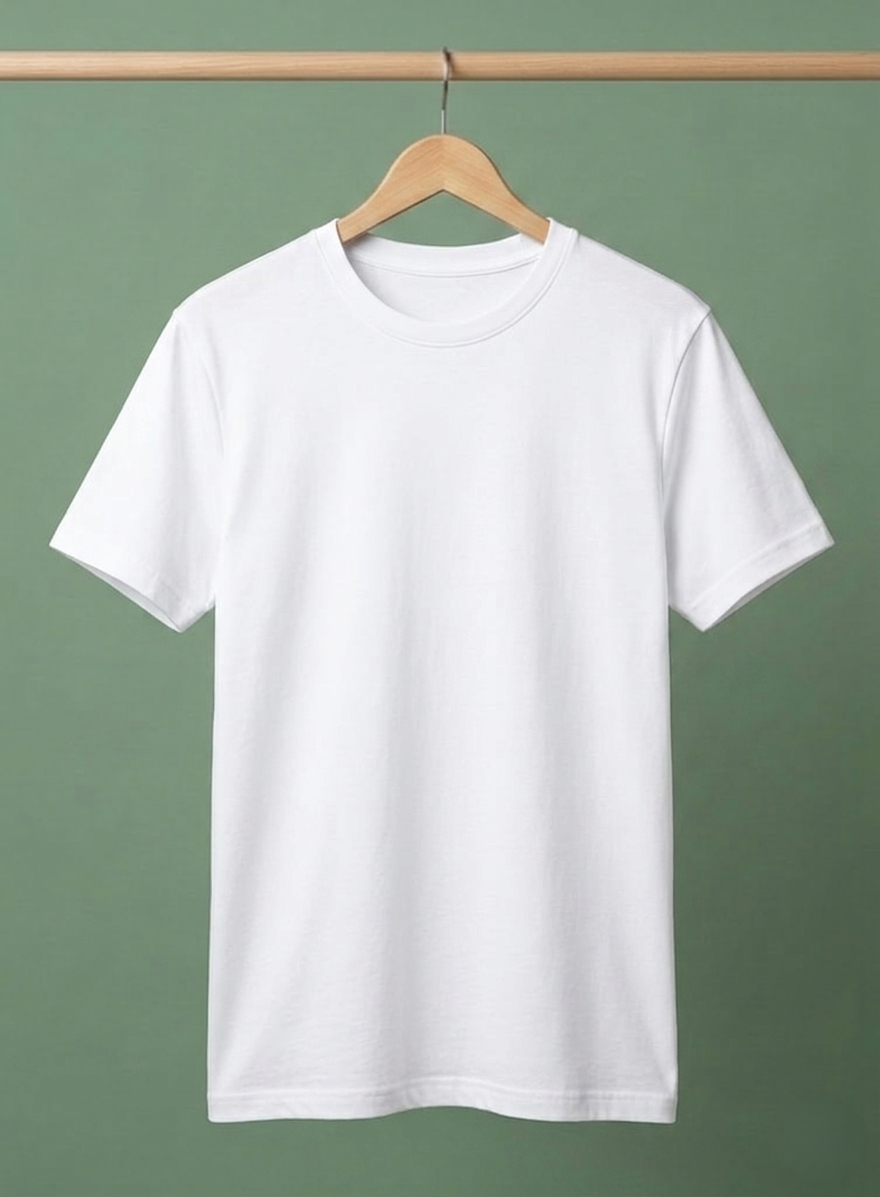 Evenway Men's Regular Fit Plain T-Shirt | 100% Cotton Crew Neck Tee