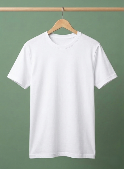 Evenway Men's Regular Fit Plain T-Shirt | 100% Cotton Crew Neck Tee