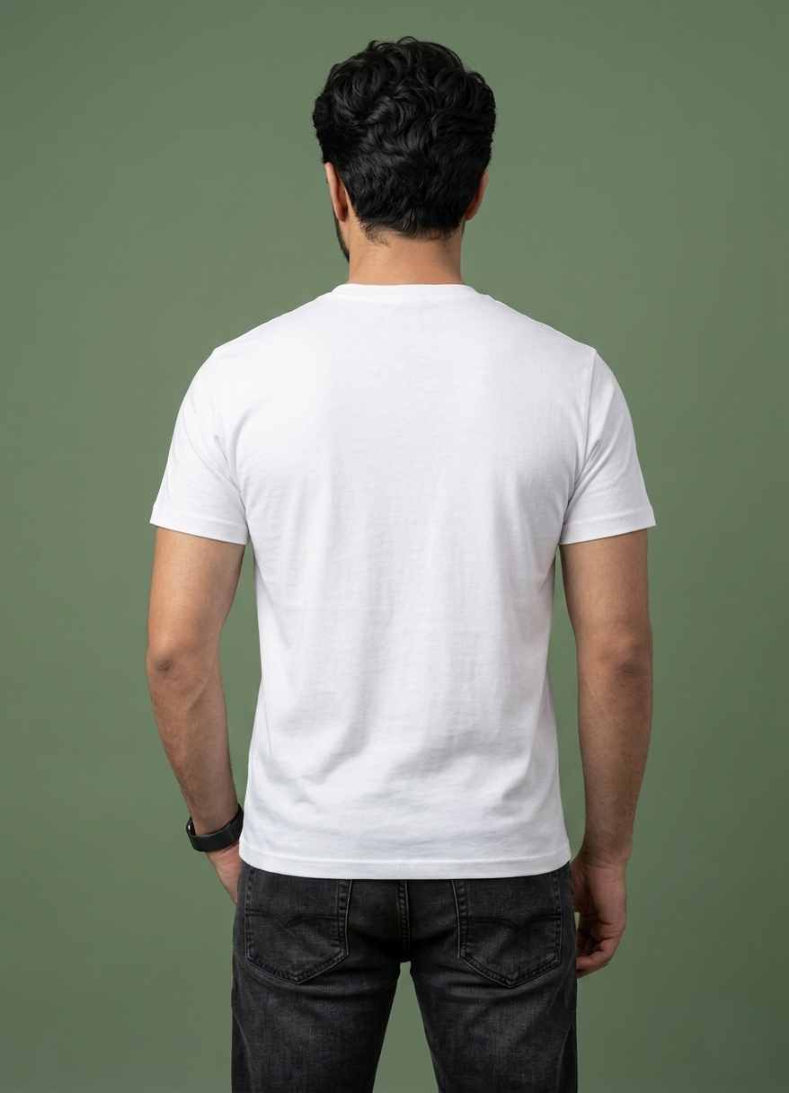 Evenway Men's Regular Fit Plain T-Shirt | 100% Cotton Crew Neck Tee