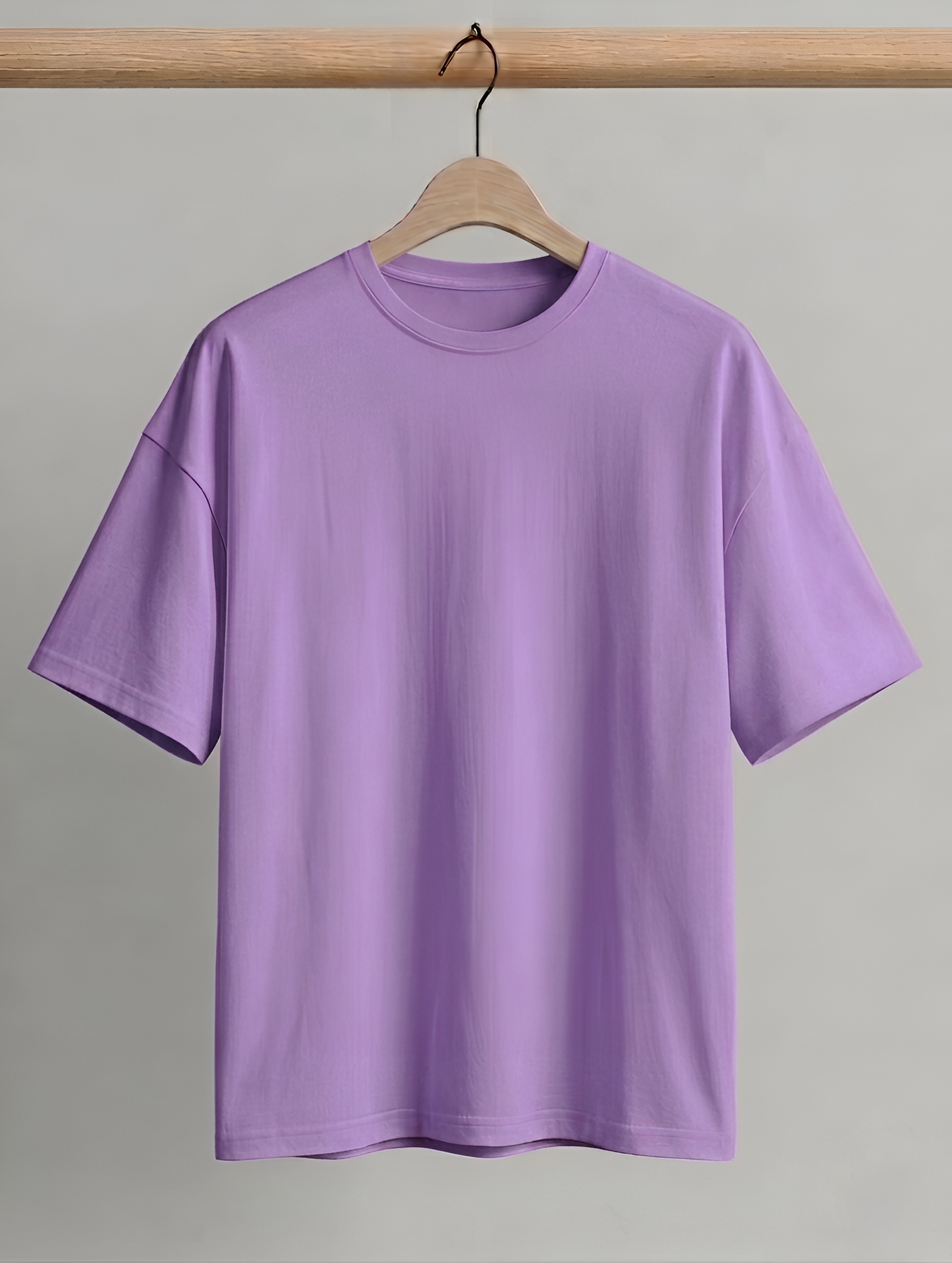 Premium Oversized Lavender Heavyweight Drop Shoulder Tee