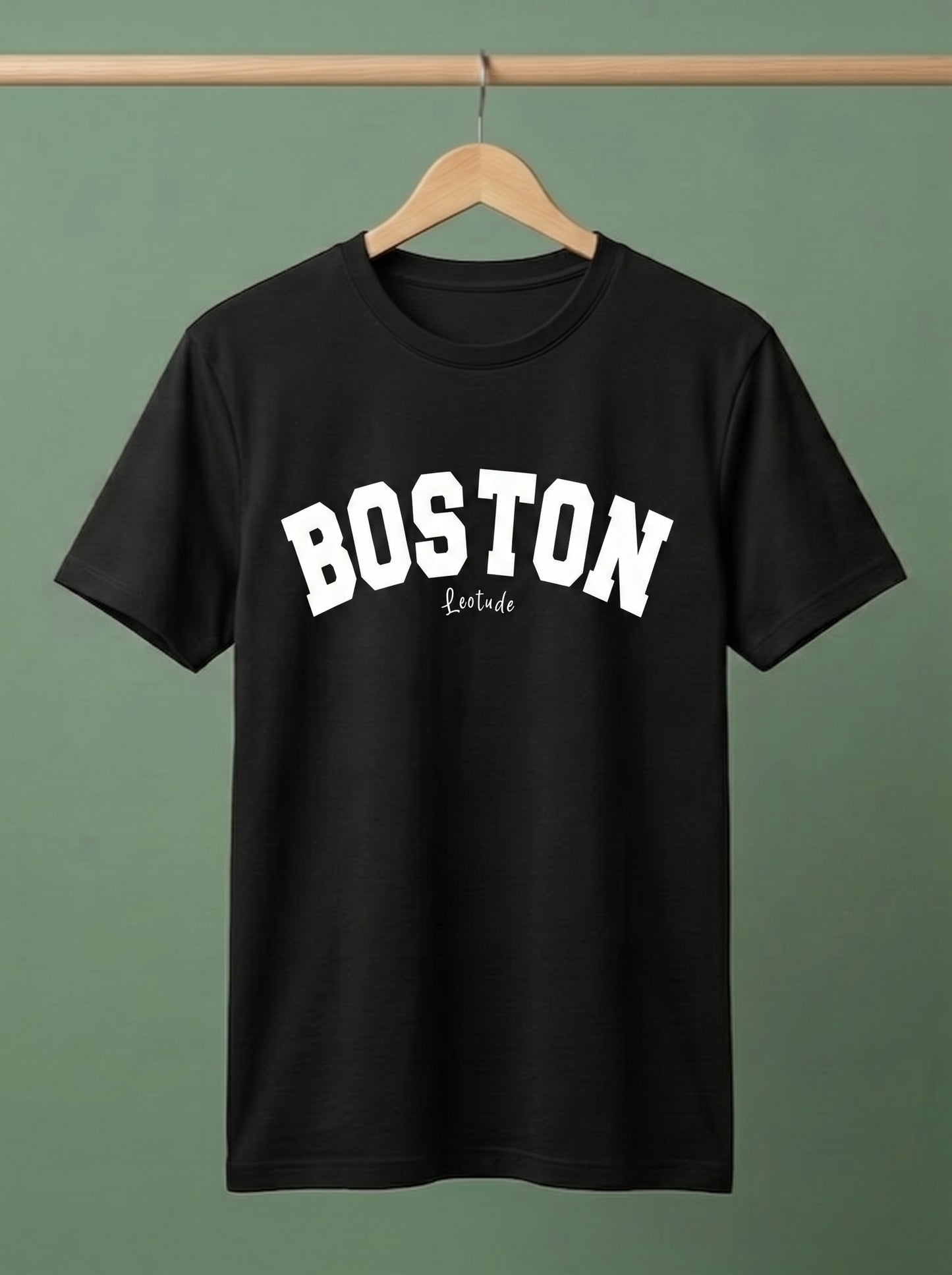 Men's "Boston" Graphic T-Shirt | Premium Cotton Crewneck Tee | Casual Streetwear