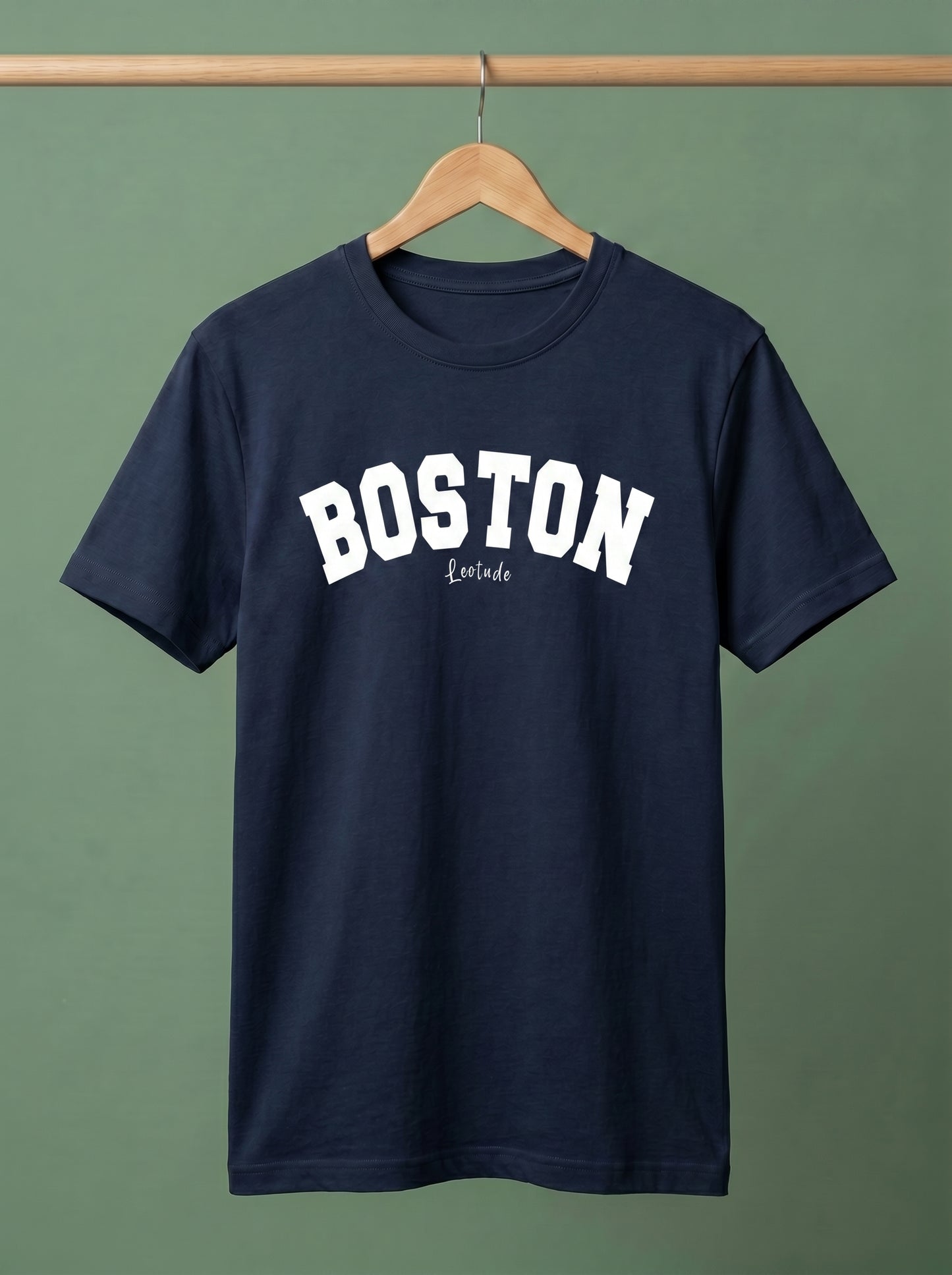 Men's "Boston" Graphic T-Shirt | Premium Cotton Crewneck Tee | Casual Streetwear