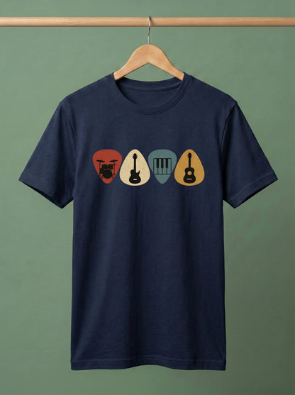 Vintage Music Instrument Graphic T-Shirt