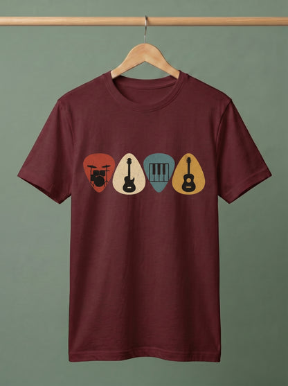 Vintage Music Instrument Graphic T-Shirt