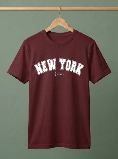 Men's "New York" Graphic T-Shirt | Premium Cotton Casual Tee | Streetwear Style