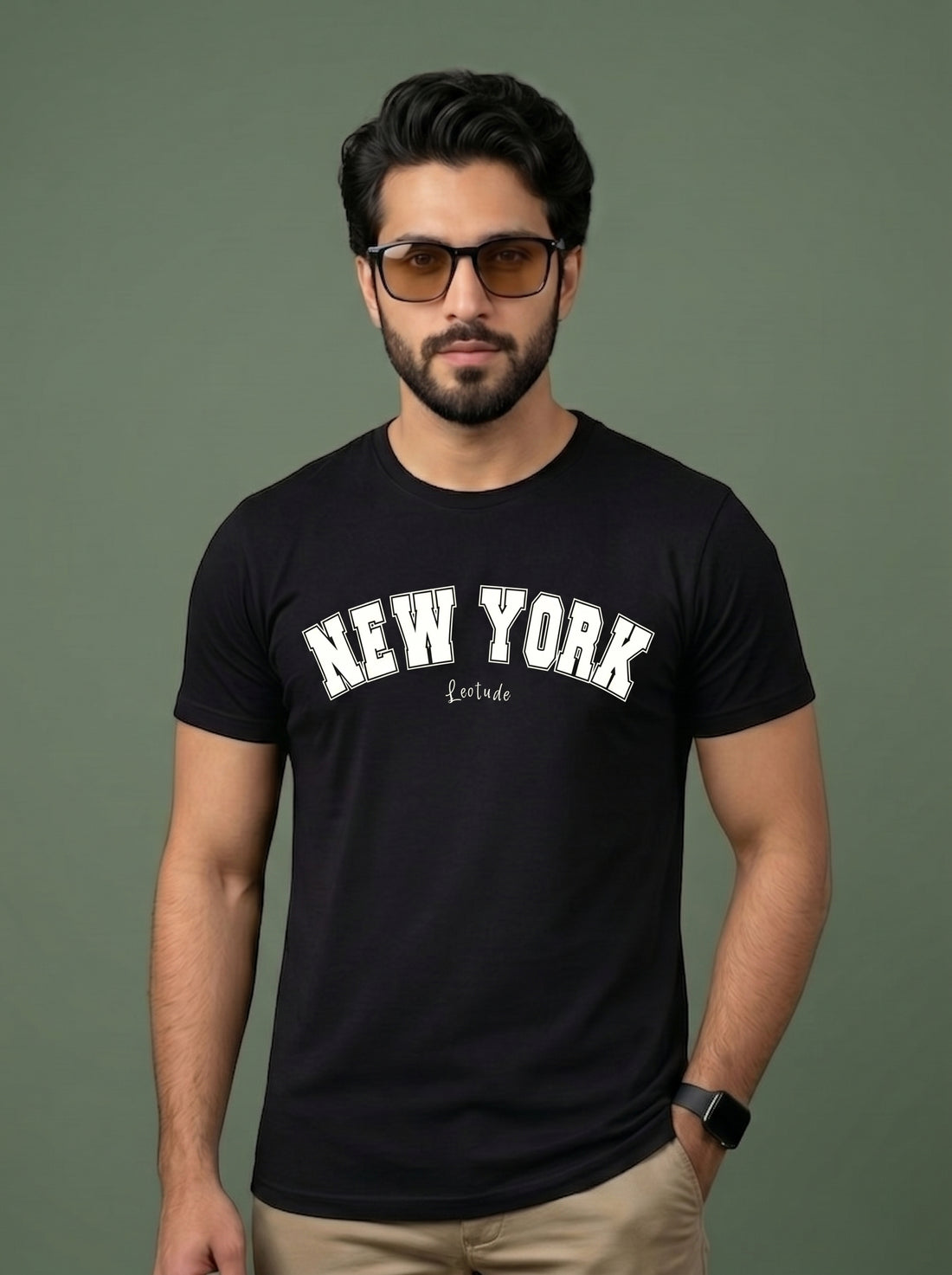 Men's "New York" Graphic T-Shirt | Premium Cotton Casual Tee | Streetwear Style