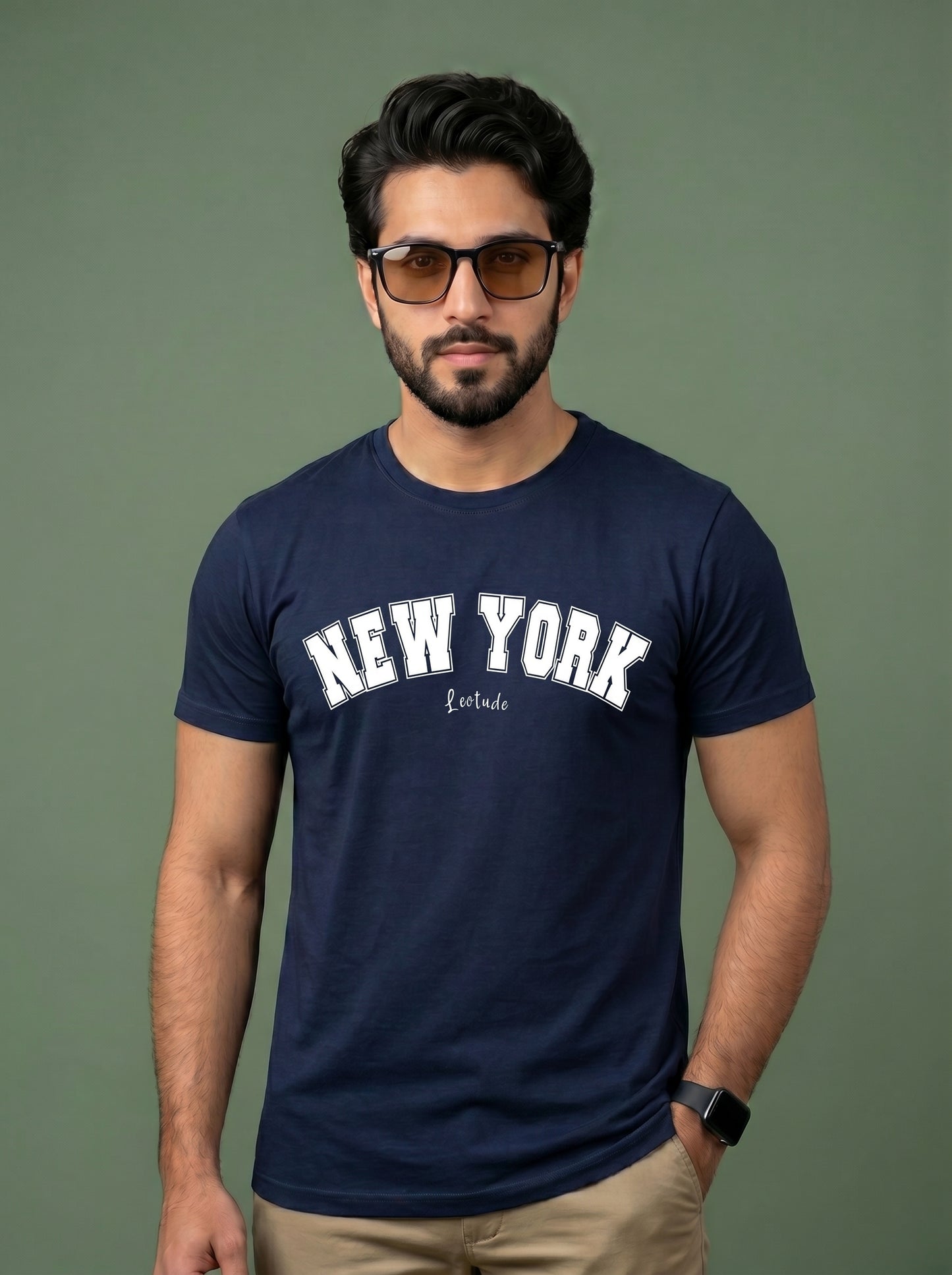 Men's "New York" Graphic T-Shirt | Premium Cotton Casual Tee | Streetwear Style