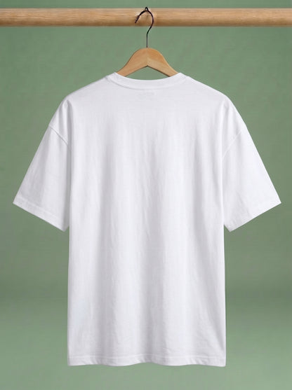 UrbanStyle Men's 240 GSM Oversized Plain T-Shirt | Relaxed Fit Heavyweight Crew Neck Cotton Tee