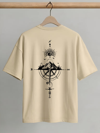 Evenway Adventure Compass Mountain Graphic Outdoor Explorer Tee