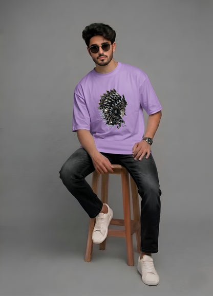 Evenway Tribal Feather Headdress Graphic Native Inspired Tee