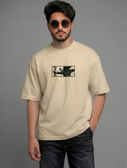 Evenway Lord Rama Archer Graphic Premium Cotton Oversized Shirt