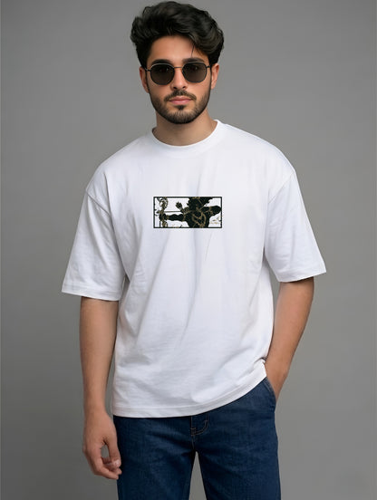 Evenway Lord Rama Archer Graphic Premium Cotton Oversized Shirt