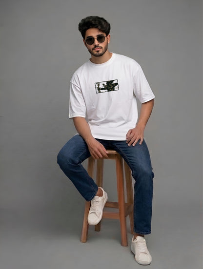 Evenway Lord Rama Archer Graphic Premium Cotton Oversized Shirt