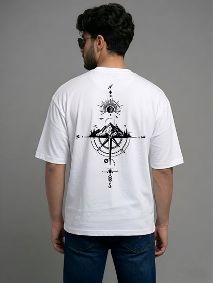 Evenway Adventure Compass Mountain Graphic Outdoor Explorer Tee