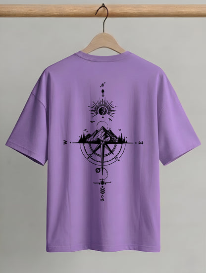 Evenway Adventure Compass Mountain Graphic Outdoor Explorer Tee