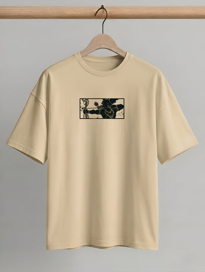 Evenway Lord Rama Archer Graphic Premium Cotton Oversized Shirt