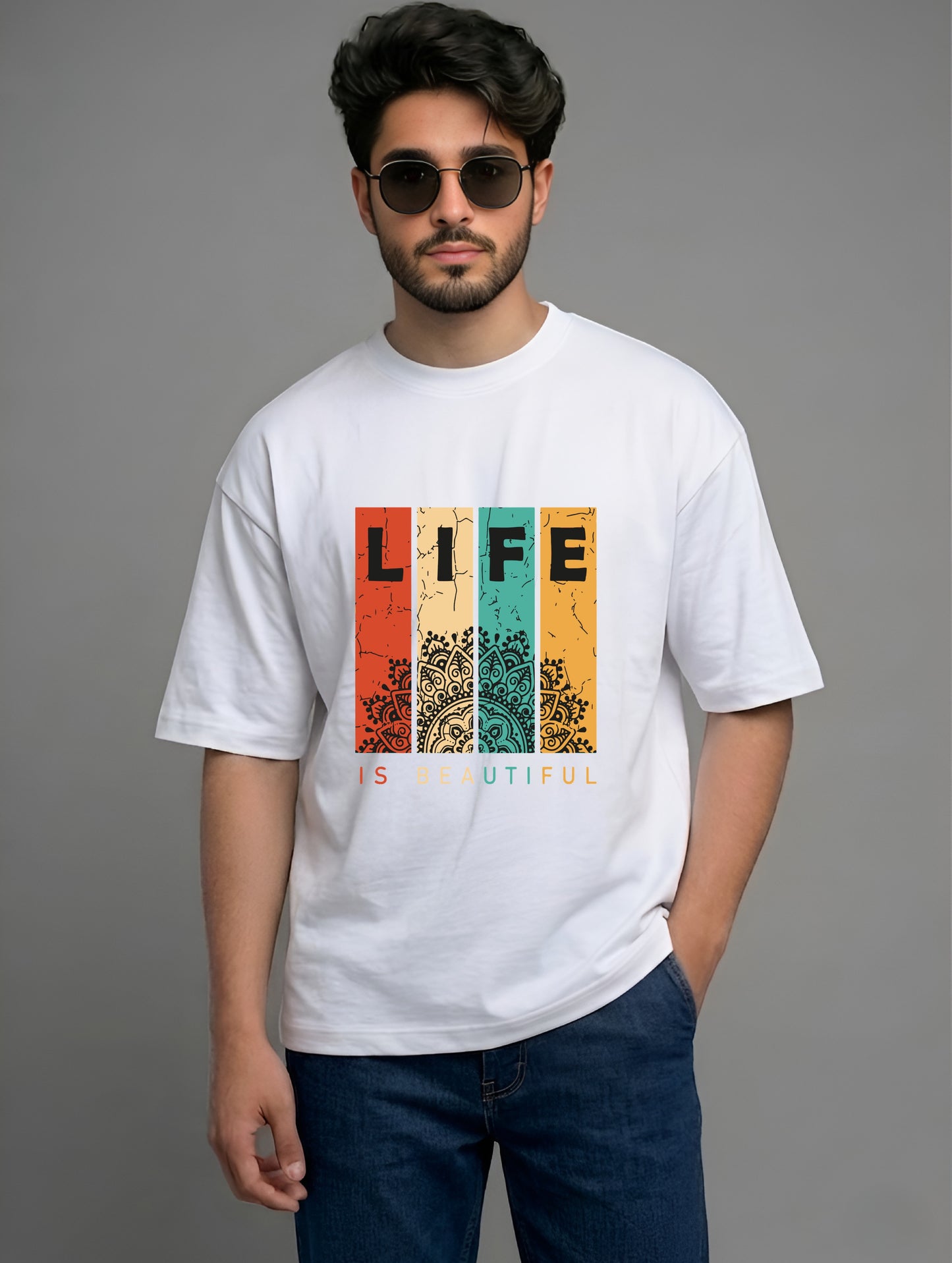 Evenway Legendary Samurai Graphic Oversized Streetwear Black Tee