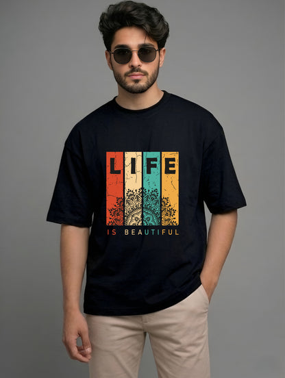 Evenway Legendary Samurai Graphic Oversized Streetwear Black Tee