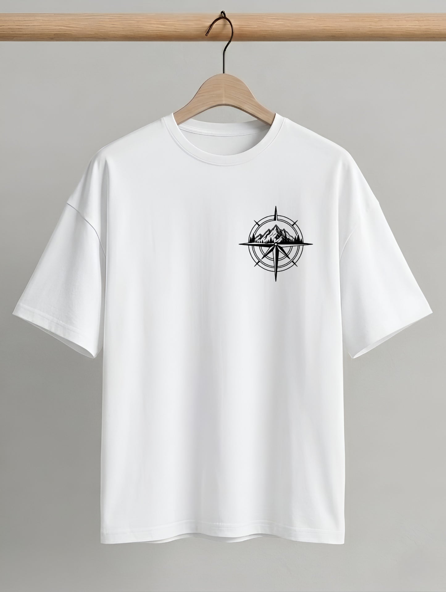 Evenway Adventure Compass Mountain Graphic Outdoor Explorer Tee