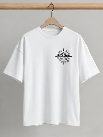 Evenway Adventure Compass Mountain Graphic Outdoor Explorer Tee