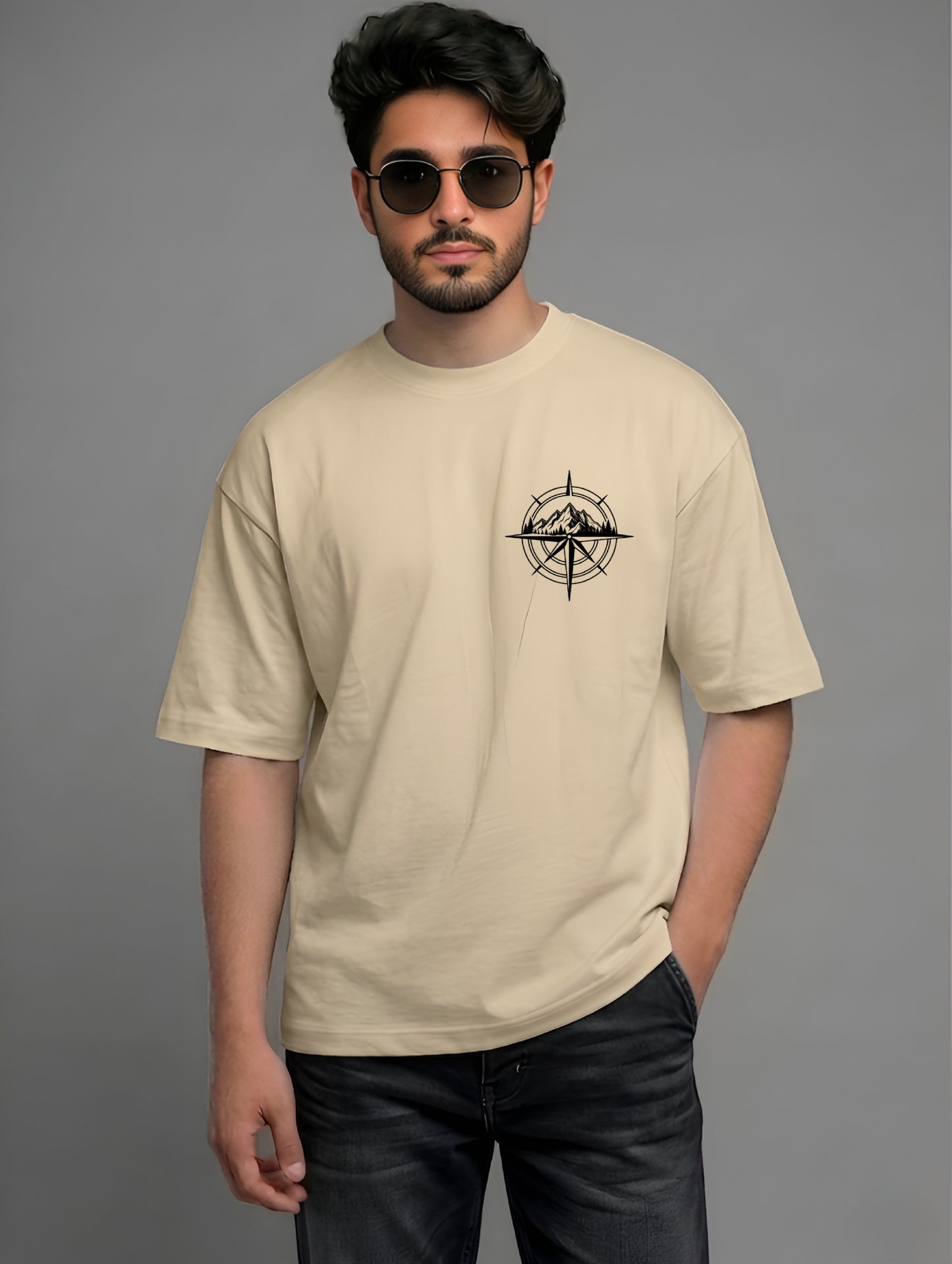 Evenway Adventure Compass Mountain Graphic Outdoor Explorer Tee