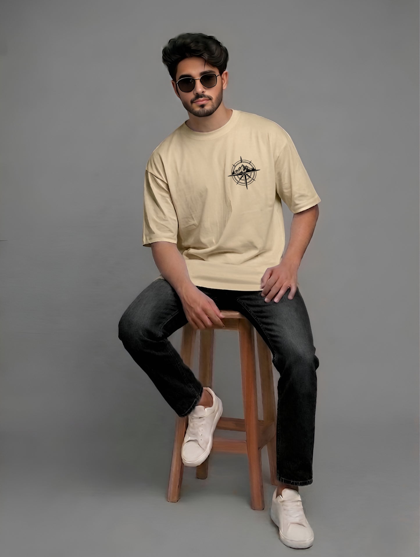 Evenway Adventure Compass Mountain Graphic Outdoor Explorer Tee