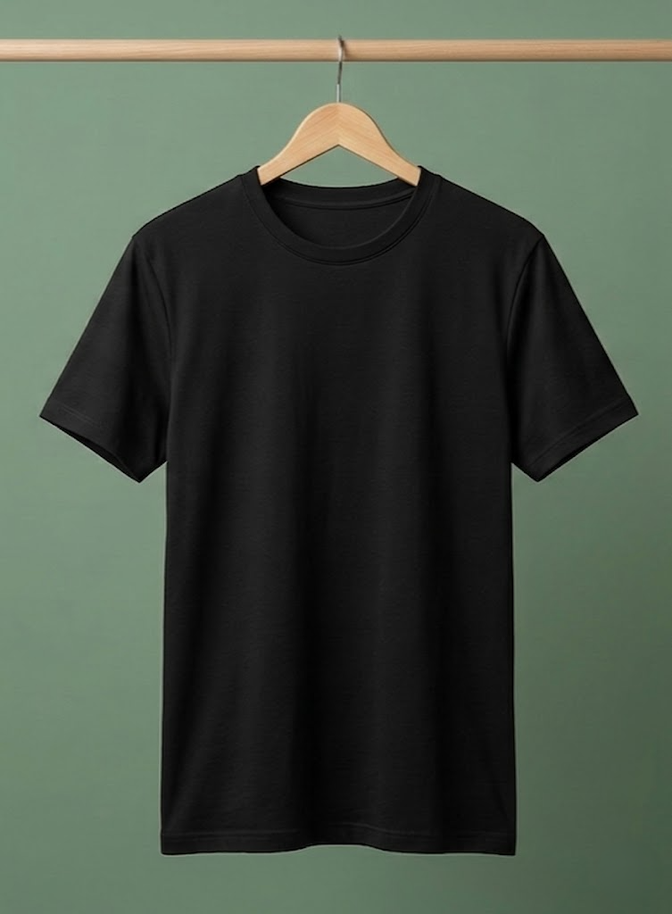 Evenway Men's Regular Fit Plain T-Shirt | 100% Cotton Crew Neck Tee