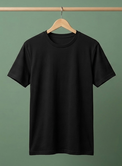 Evenway Men's Regular Fit Plain T-Shirt | 100% Cotton Crew Neck Tee