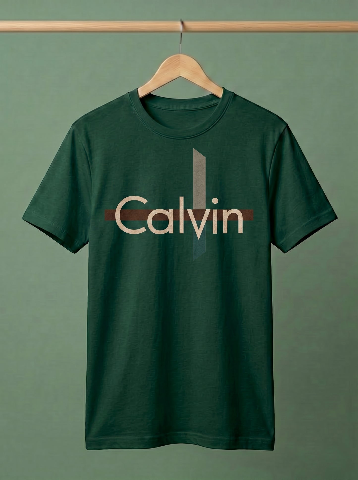 Premium Men's "Calvin" Graphic Logo T-Shirt | Modern Style