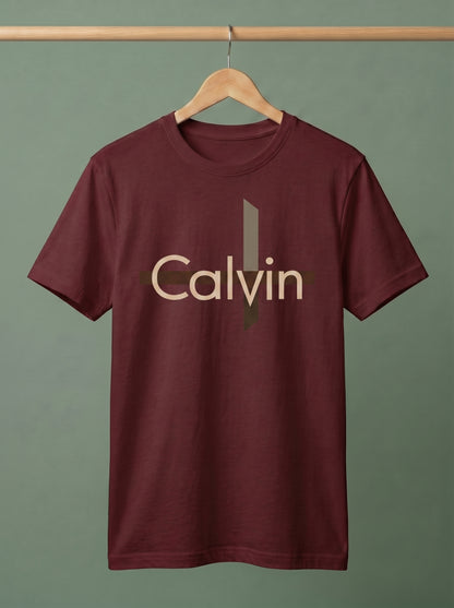 Premium Men's "Calvin" Graphic Logo T-Shirt | Modern Style