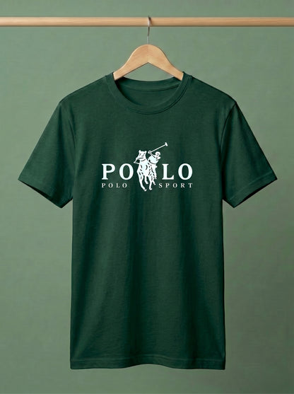 Men's Premium Polo Sport Graphic T-Shirt | Stylish Casual Wear