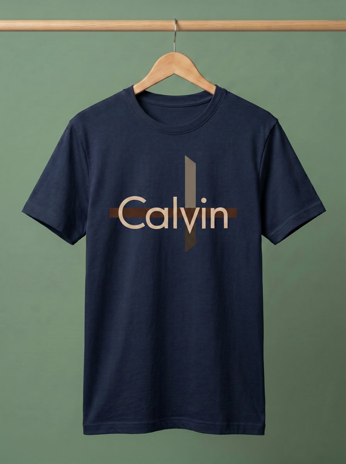 Premium Men's "Calvin" Graphic Logo T-Shirt | Modern Style