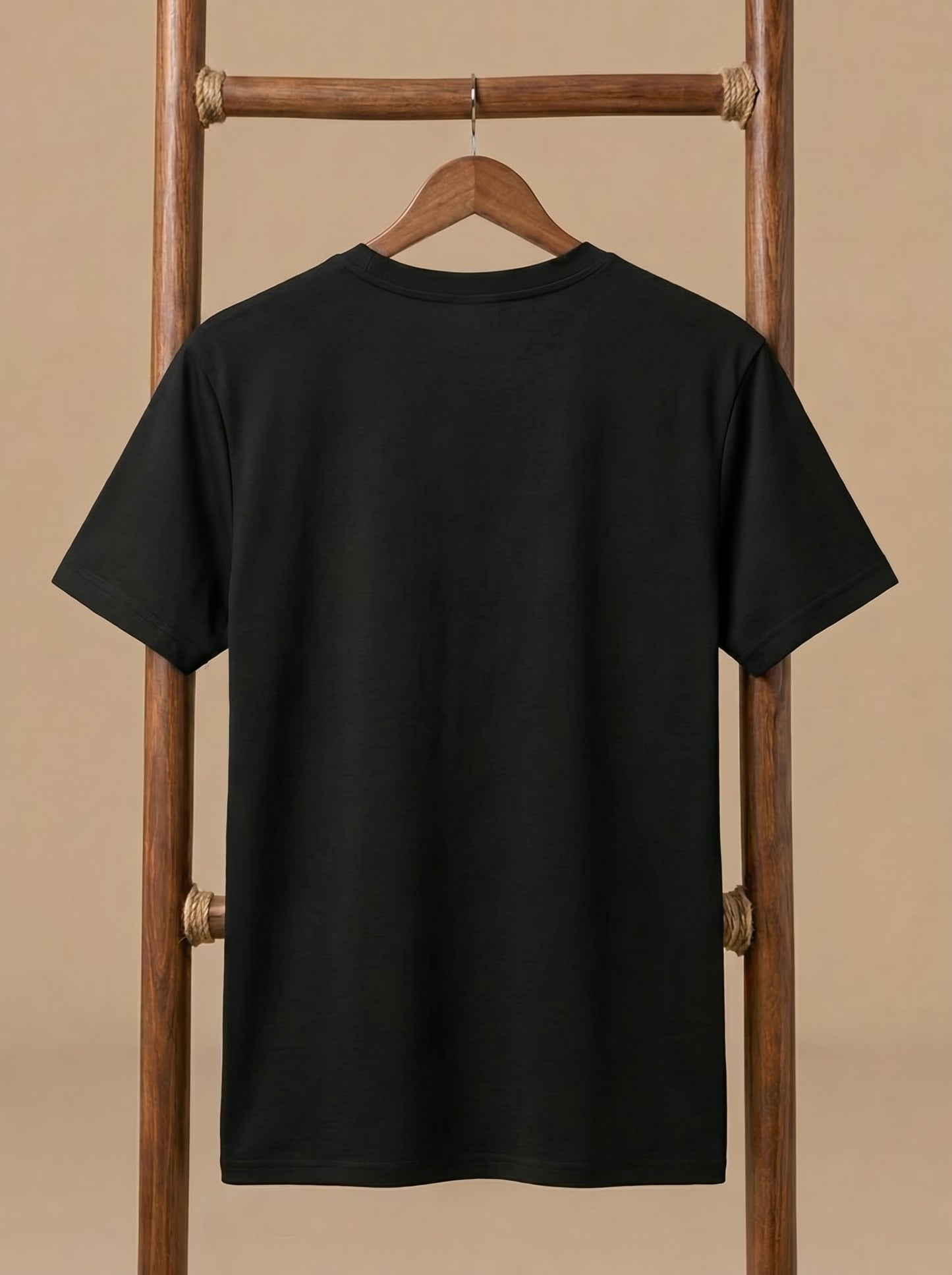 Essential Men's Black Crewneck T-Shirt - Premium Cotton