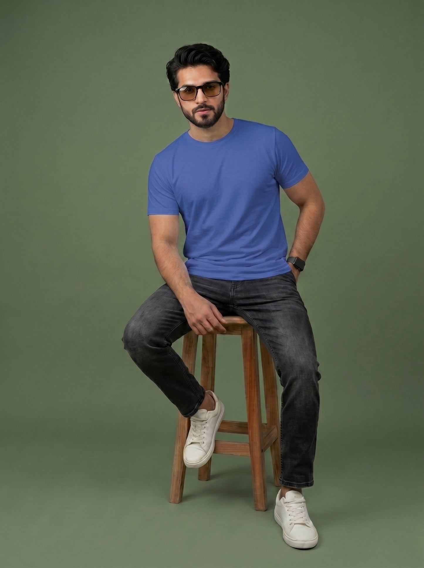 Evenway Men's Regular Fit Plain T-Shirt | 100% Cotton Crew Neck Tee