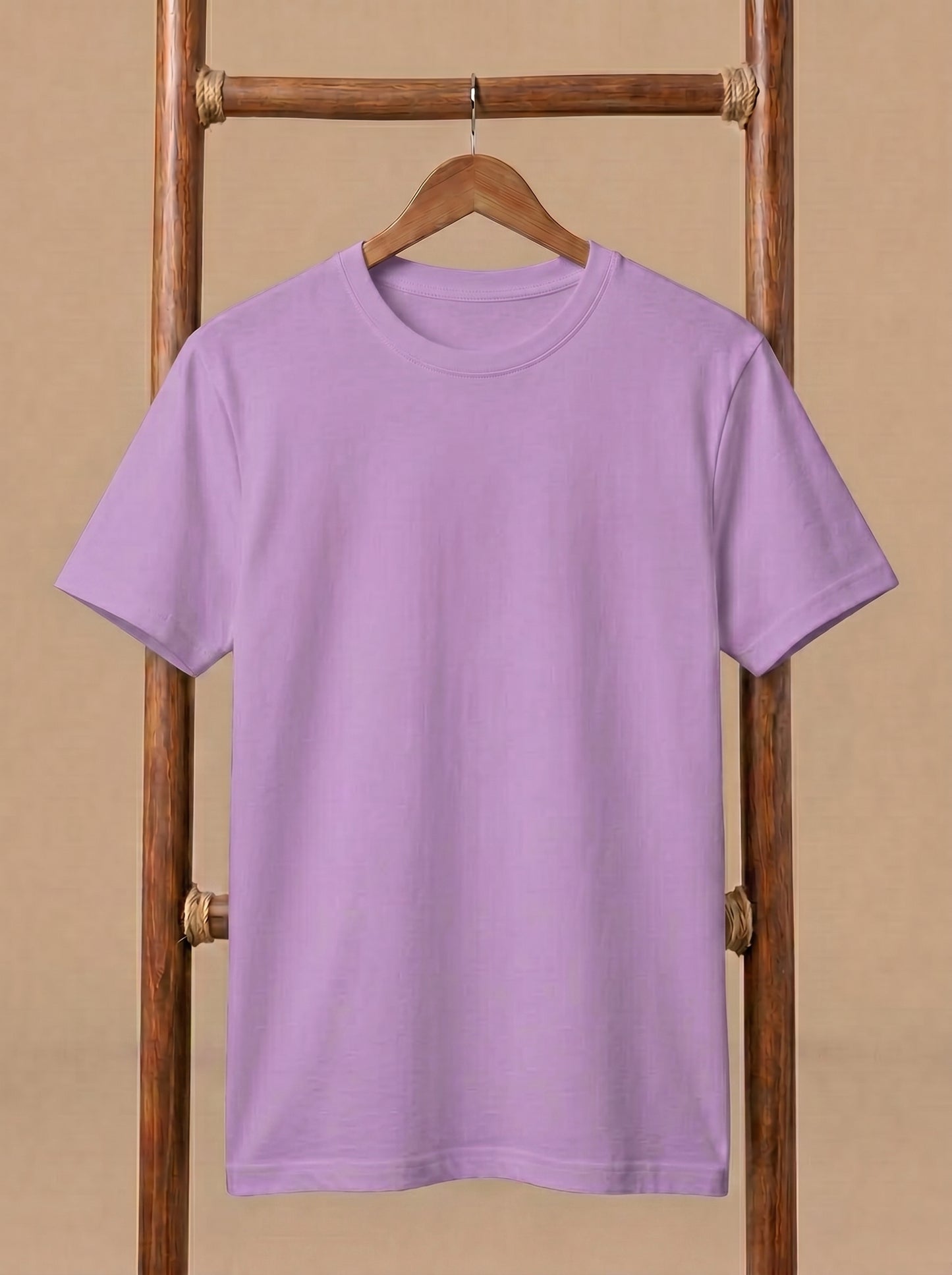 Essential Men's Lavender Crewneck Tee - Soft Cotton