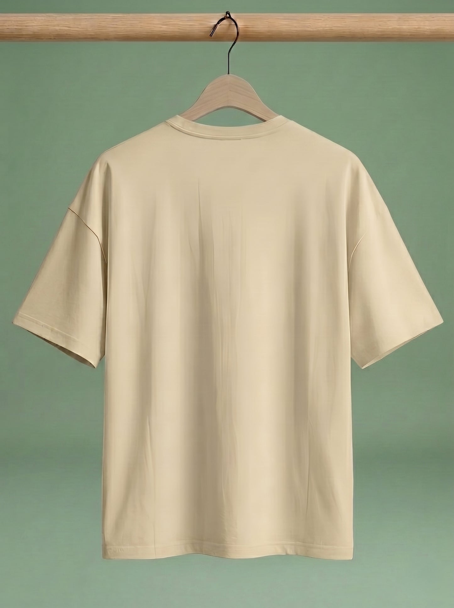 UrbanStyle Men's 240 GSM Oversized Plain T-Shirt | Relaxed Fit Heavyweight Crew Neck Cotton Tee