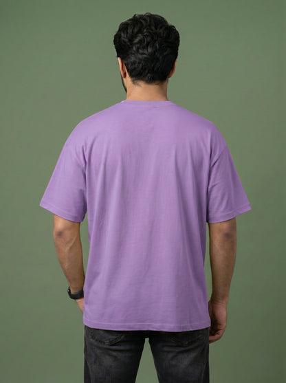 UrbanStyle Men's 240 GSM Oversized Plain T-Shirt | Relaxed Fit Heavyweight Crew Neck Cotton Tee