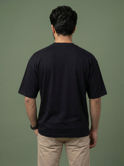 UrbanStyle Men's 240 GSM Oversized Plain T-Shirt | Relaxed Fit Heavyweight Crew Neck Cotton Tee
