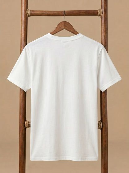 Essential Men's White Crewneck Tee - Premium Cotton