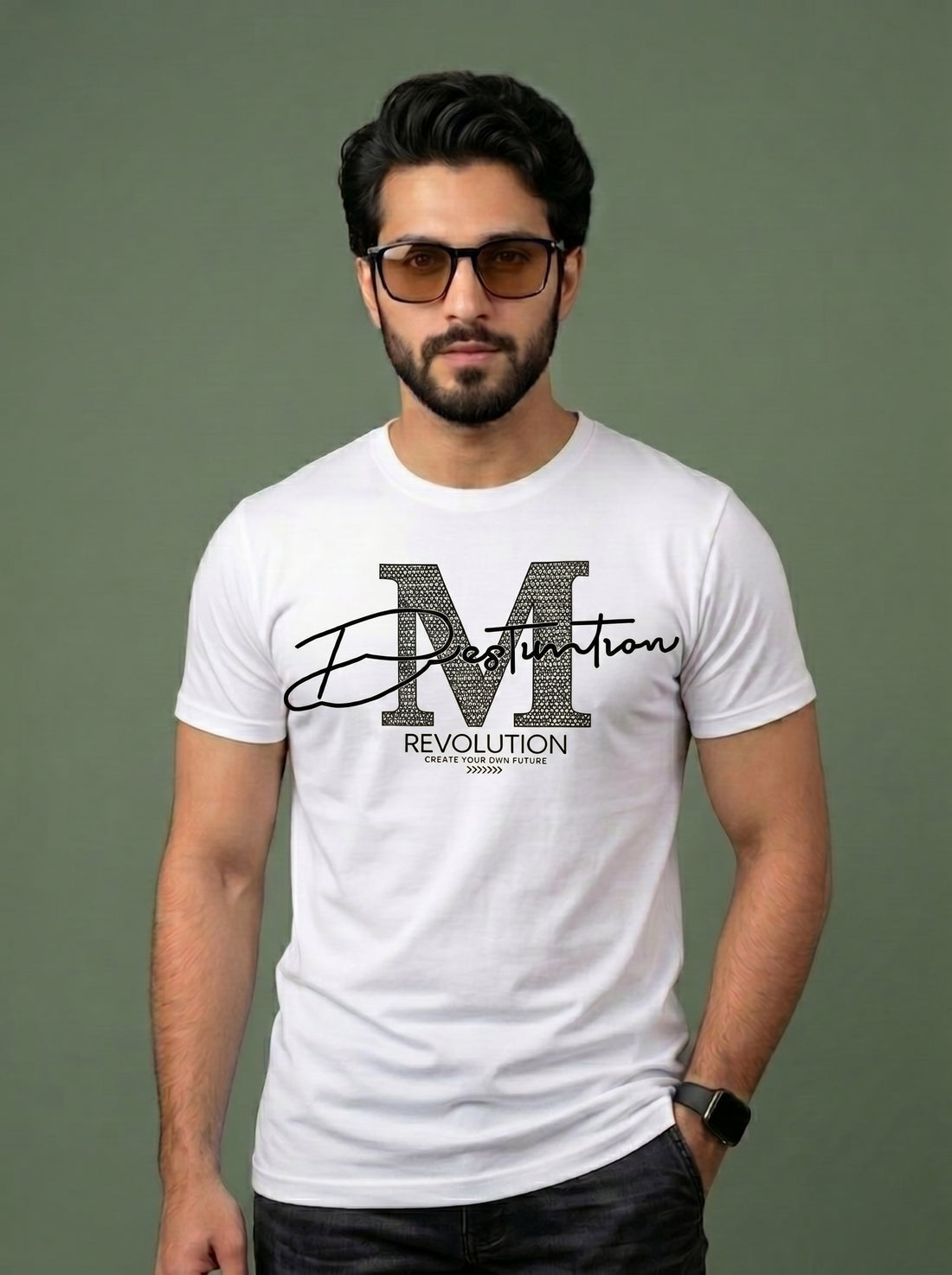 'M' Revolution Graphic T-Shirt | Modern Premium Tee